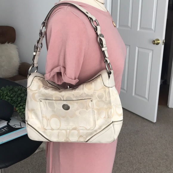 Coach Handbags - Coach off white shoulder bag